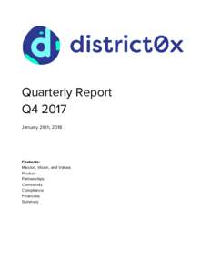      Quarterly Report   Q4 2017   