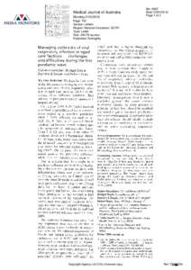 Medical Journal of Australia Monday[removed]Bin: 0697 Brief: KIDHOS-M Page 1 of 2