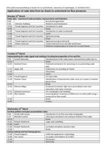 Radar / Glacial landforms / Ice core / Incremental dating / Radioglaciology / Glacier / Greenland ice sheet / Ice sheet / Antarctica / Physical geography / Glaciology / Geochronology