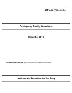 ATP[removed]FM[removed]Contingency Fatality Operations December 2014