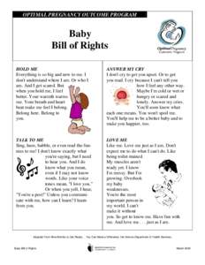 Microsoft Word - Baby Bill of Rights.doc
