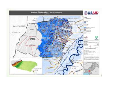 Kamber Shahdadkot - Risk Analysis Map July, 2014 Legend Jhal 7: Risk Assessment Map