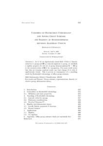 653  Documenta Math. Vanishing of Hochschild Cohomology for Affine Group Schemes