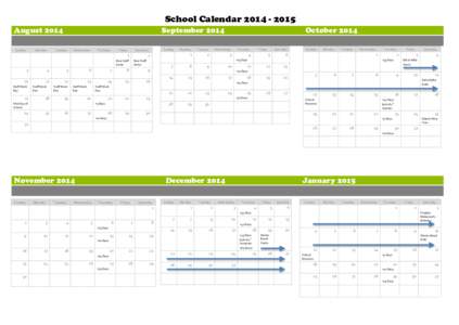 School Calendar[removed]August 2014 September[removed]October 2014