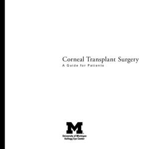 Corneal Transplant Surgery A Guide for Patients