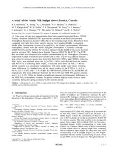 Ozone depletion / Environmental chemistry / Oxygen / Polar stratospheric cloud / Belgian Institute for Space Aeronomy / Fourier transform infrared spectroscopy / Global climate model / Ozone / TOMCAT/SLIMCAT / Atmospheric sciences / Meteorology / Environment