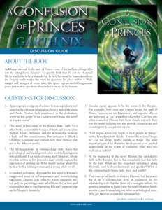 GARTH NIX Discussion Guide about the book As Khemri ascends to the rank of Prince—one of ten million cyborgs who run the intergalactic Empire—he quickly finds that it’s not the charmed
