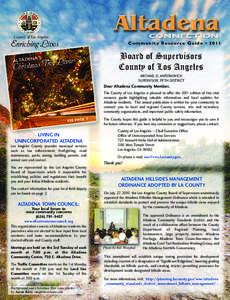 Enriching Lives County of Los Angeles Community Resource Guide • 2011  ane
