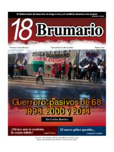 El Gobernador de Guerrero se niega a irse y el conflicto amenaza con escalar  Alberto Carbot Director: Carlos Ramírez