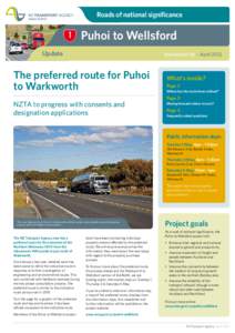 Puhoi to Wellsford update, newsletter 6, April 2011