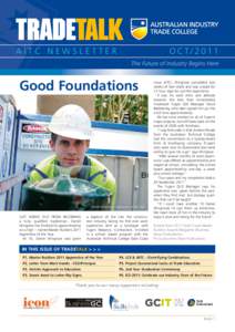 AITC NEWSLETTER  OCT/2011 Good Foundations