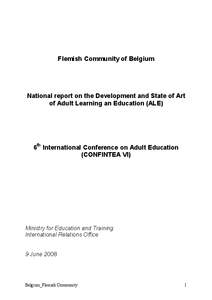 Belgium / Flemish Community / Flemish Government / Municipalities with language facilities / Flemish Region / Secondary education / Brussels / Vocational education / Flemish people / Politics of Belgium / Europe / Flanders