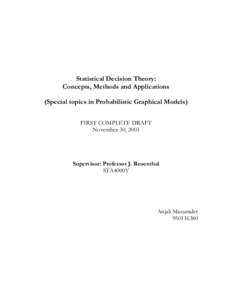 Decision theory / Econometrics / Statistical inference / Loss function / Bayes estimator / Probability theory / Decision rule / Fisher information / Maximum likelihood / Statistics / Estimation theory / Statistical theory