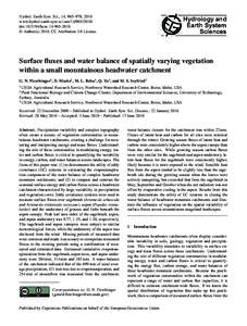 Hydrol. Earth Syst. Sci., 14, 965–978, 2010 www.hydrol-earth-syst-sci.netdoi:hess © Author(sCC Attribution 3.0 License.  Hydrology and