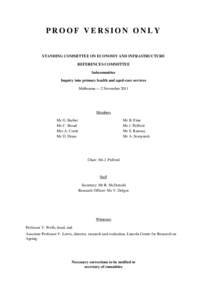 Healthcare in Canada / Publicly funded health care / Medicare / Routine health outcomes measurement / Health / Medicine / Health economics