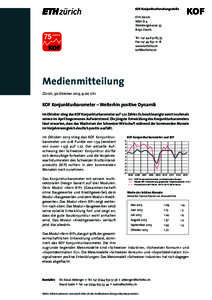 KOF Konjunkturforschungsstelle ETH Zürich WEH D 4 Weinbergstrasse[removed]Zürich