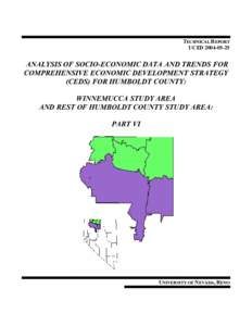 TECHNICAL REPORT UCED[removed]ANALYSIS OF SOCIO-ECONOMIC DATA AND TRENDS FOR COMPREHENSIVE ECONOMIC DEVELOPMENT STRATEGY (CEDS) FOR HUMBOLDT COUNTY: