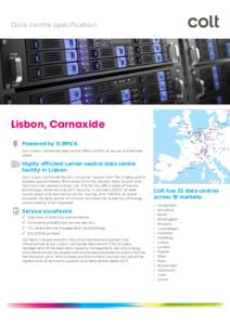Data centre specification  Stockholm Lisbon, Carnaxide