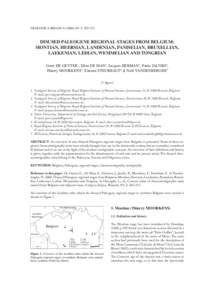 Rupelian / Tongeren Group / Ypresian / Thanetian / Maldegem Formation / Danian / Lede Formation / Rupel Group / Alphonse Briart / Eocene / Geochronology / Historical geology