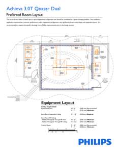 Achieva 3.0T Quasar Dual Preferred Room Layout The layout shown below is based upon a typical equipment configuration and should be considered as a general design guideline. Site conditions, application requirements, cus