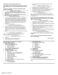 HIGHLIGHTS OF PRESCRIBING INFORMATION These highlights do not include all the information needed to use Exforge HCT safely and effectively. See full prescribing information for Exforge HCT. Exforge HCT® (amlodipine, val