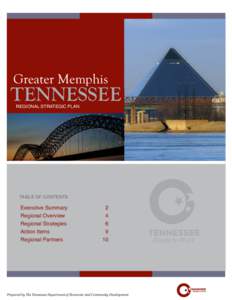 Greater Memphis  TENNESSEE REGIONAL STRATEGIC PLAN  TABLE OF CONTENTS