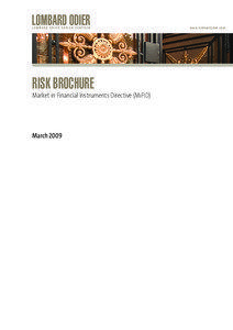 www.lombardodier.com  RISK BROCHURE