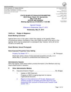 BOE Public Agenda Notice May 27-28, 2015