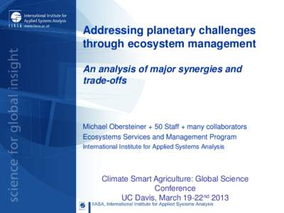 International Institute for Applied Systems Analysis / IPCC Third Assessment Report / BRIC / Peter Menzel / Environment / International relations / Earth / Environmental economics / Intergovernmental Panel on Climate Change / Anticipatory thinking