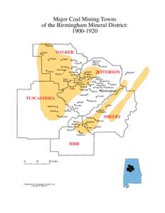 Major Coal Mining Towns of the Birmingham Mineral District: [removed]Nauvoo  WALKER