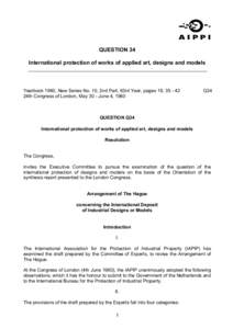 Property law / Industrial design right / Priority right / Copyright / Trademark / Hague Agreement Concerning the International Deposit of Industrial Designs / Intellectual property law / Civil law / Law