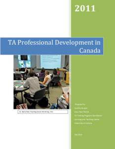 TA Professional Development in Canada