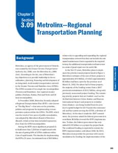 3.09 Metrolinx—Regional Transportation Planning