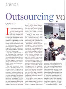 trends  Outsourcing yo By Vijai Maheshwari  In