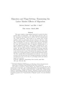 Labour economics / Unemployment / Efficiency wage / Phillips curve / Wage / Supply and demand / Employment / Minimum wage / Monopsony / Economics / Labor economics / Macroeconomics