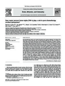 Brain, Behavior, and Immunity[removed]S99–S108  Contents lists available at SciVerse ScienceDirect Brain, Behavior, and Immunity journal homepage: www.elsevier.com/locate/ybrbi