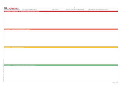 SIS – ambulant –  Konzept: Beikirch/Roes · Nutzungsrechte: BMG · VersionStrukturierte Informationssammlung