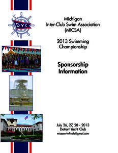 Michigan Inter-Club Swim Association (MICSA[removed]Swimming Championship