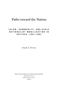 Paths toward the Nation Islam, C o m m u n i t y,  N a t io n a l is t