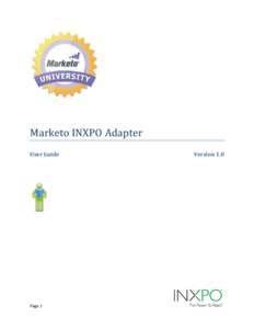 Marketo INXPO Adapter - User Guide