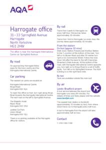 Harrogate office 31 – 33 Springfield Avenue Harrogate North Yorkshire HG1 2HW