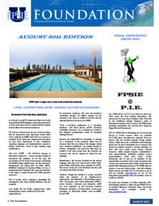 AUGUST 2011 EDITION  POOL INDUSTRY EXPO[removed]APSP takes a larger role in main-drain production standards