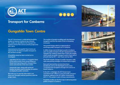 Transport for Canberra Gungahlin Town Centre The ACT Government is undertaking feasibility studies to improve Canberra’s bus network. The studies are identified in the Transport for Canberra Action Plan and are priorit