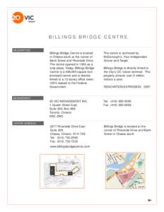 Billings /  Montana / Laurier / Ottawa / Provinces and territories of Canada / Ontario / Billings Bridge / Bank Street