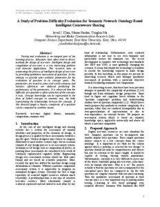 Published in the Proceedings of the 2005 IEEE/WIC/ACM International Conference on Web Intelligence, Compiegne, France, September 2005, pp426-429.