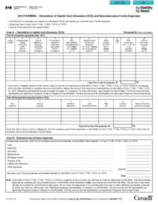 Clear Data  Help 2013 FARMING – Calculation of Capital Cost Allowance (CCA) and Business-use-of home Expenses •