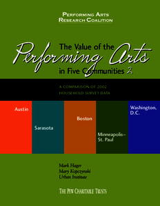 The Value of Performing Arts in Five Communities 2: A Comparison of 2002 Household Survey Data