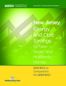 BUILDING TECHNOLOGIES PROGRAM  New Jersey Energy and Cost Savings