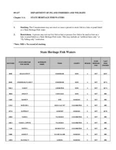 [removed]DEPARTMENT OF INLAND FISHERIES AND WILDLIFE Chapter 1-A: