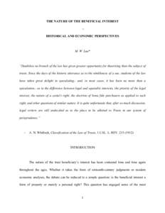 Legal terms / Real property law / Common law / Use / Bona fide purchaser / Lien / Cestui que / Wesley Newcomb Hohfeld / Trust law / Law / Property law / Equity